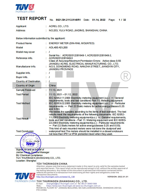 adl400 adl200 energy meter iec report