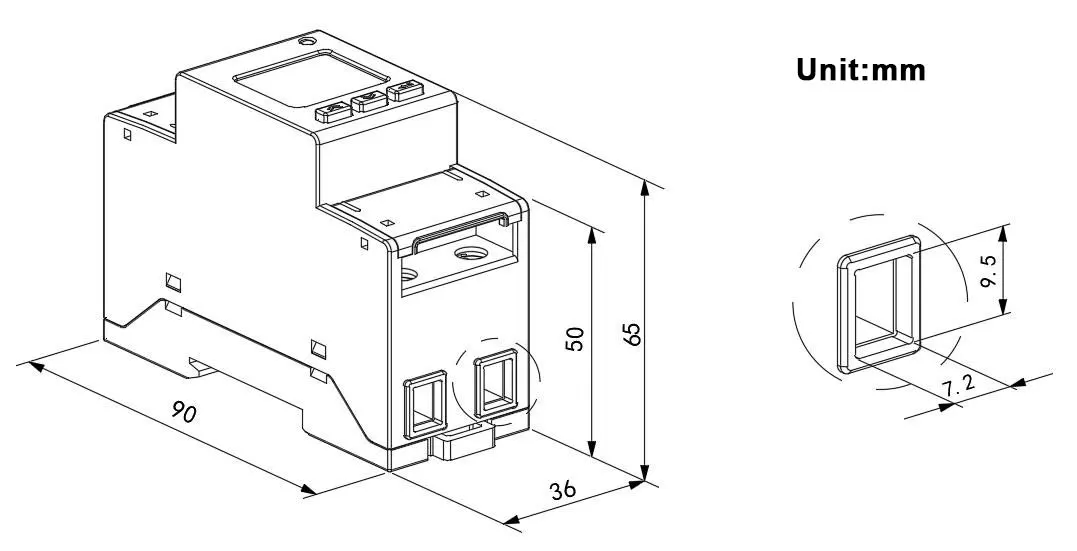 Adl200 Electric Kwh Meter 1 Phase